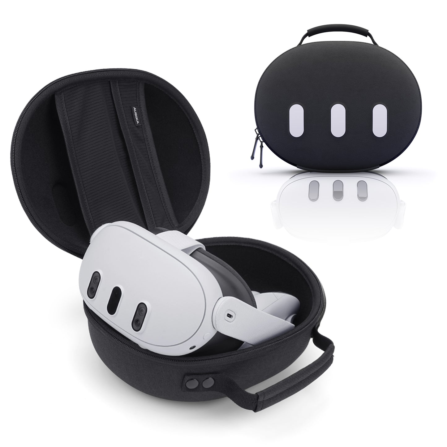 AUBIKA Mini Case for Meta Quest 3/3s, Hard Carrying Case for Oculus Quest 3/3s Accessories