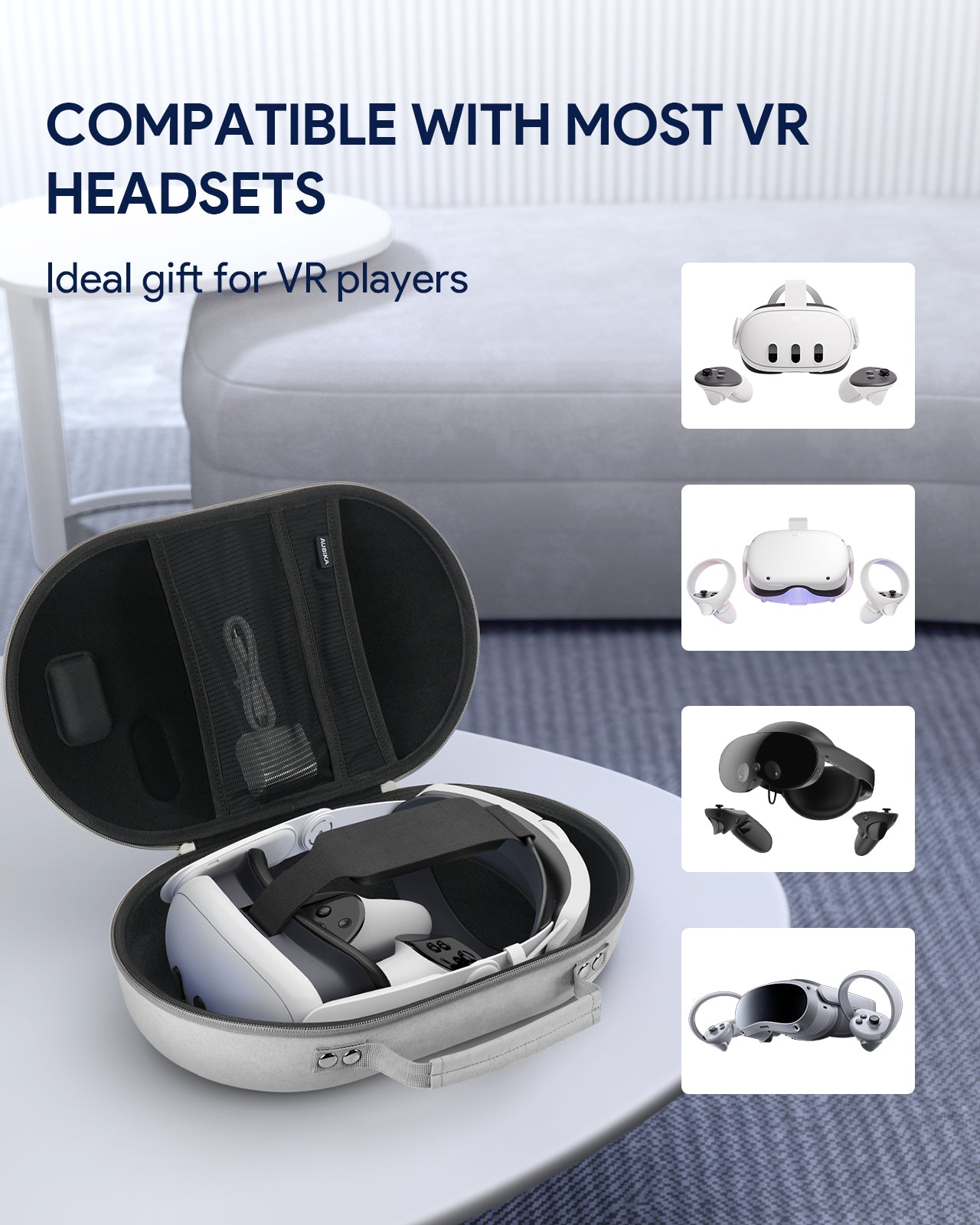 Aubika Hard Carrying Case for Oculus Quest 3/3s /Quest 2 / Quest Pro / PICO 4