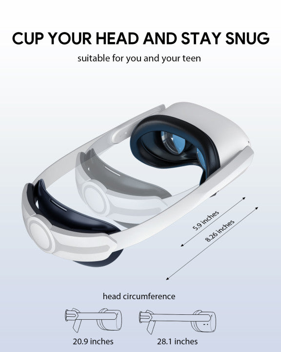 AUBIKA Head Strap with Battery for Oculus Quest 2 Extend Playtime  Adjustable Comfortable Elite Strap VR Replacement Accessories