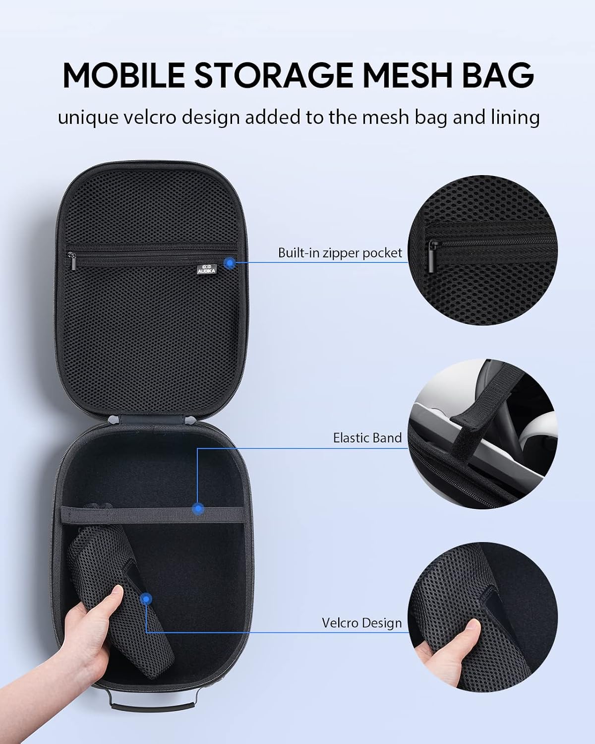 AUBIKA Prime Carrying Case for Quest 2, Quest Pro and Pico 4