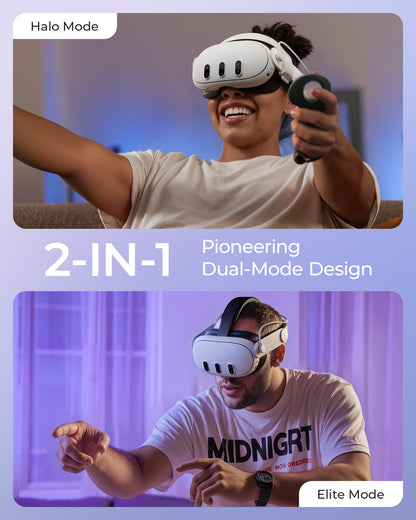 Aubika New Hybrid Headstrap for Meta Oculus Quest 3/3S