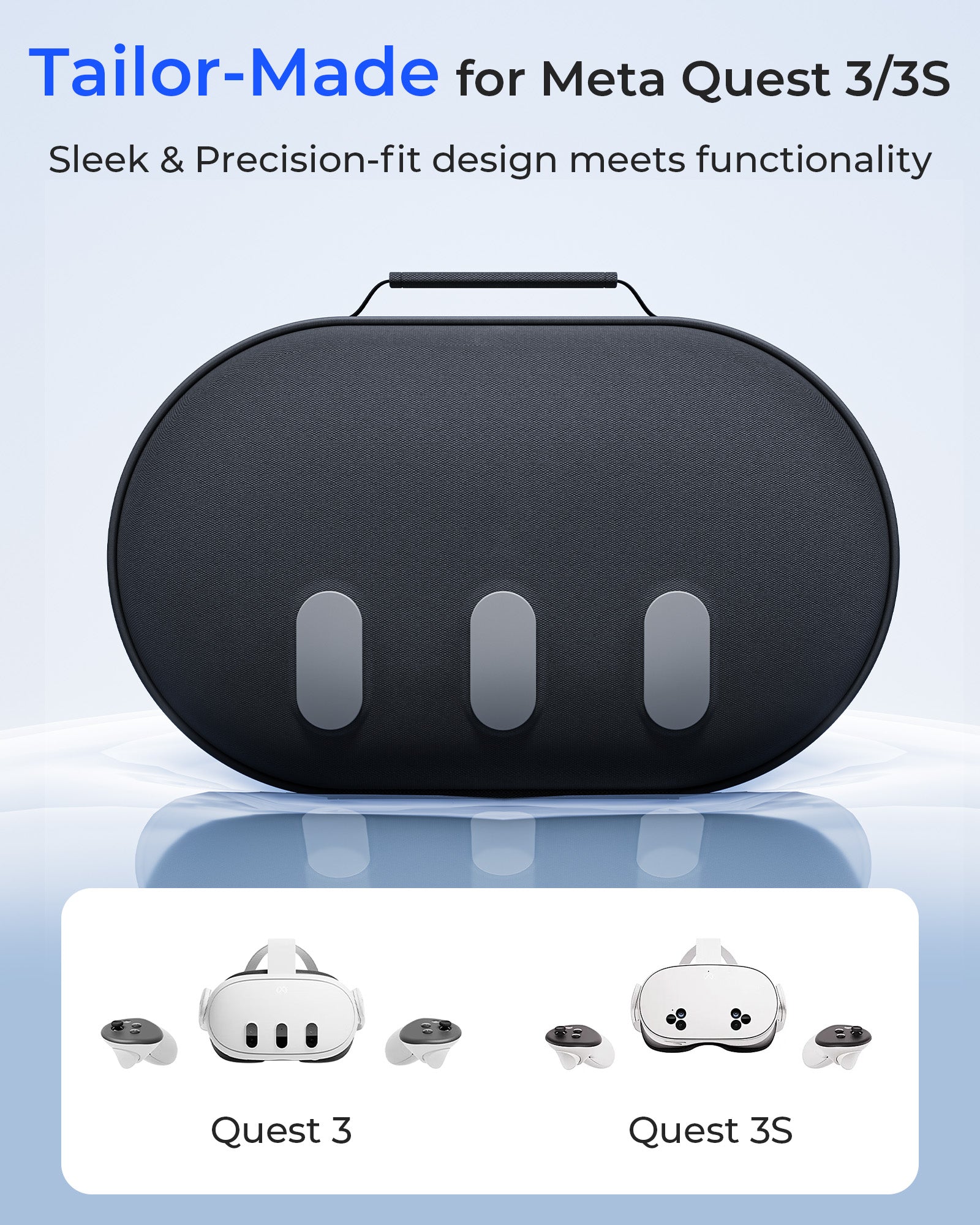 Aubika Hard Carrying Case for Oculus Quest 3/Quest 2/Quest Pro