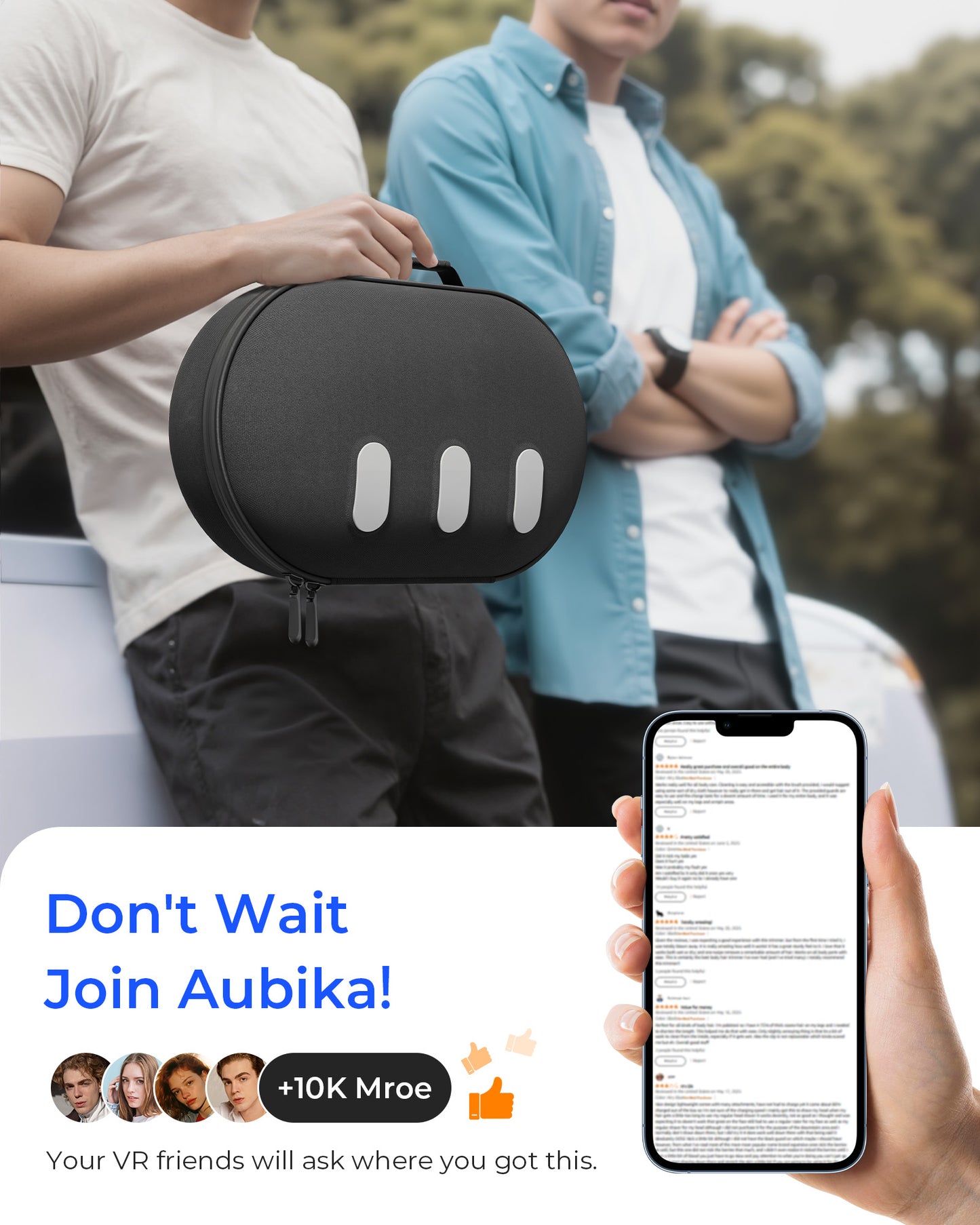 Aubika Hard Carrying Case for Oculus Quest 3/3s / Quest 2 / Quest Pro / PICO 4