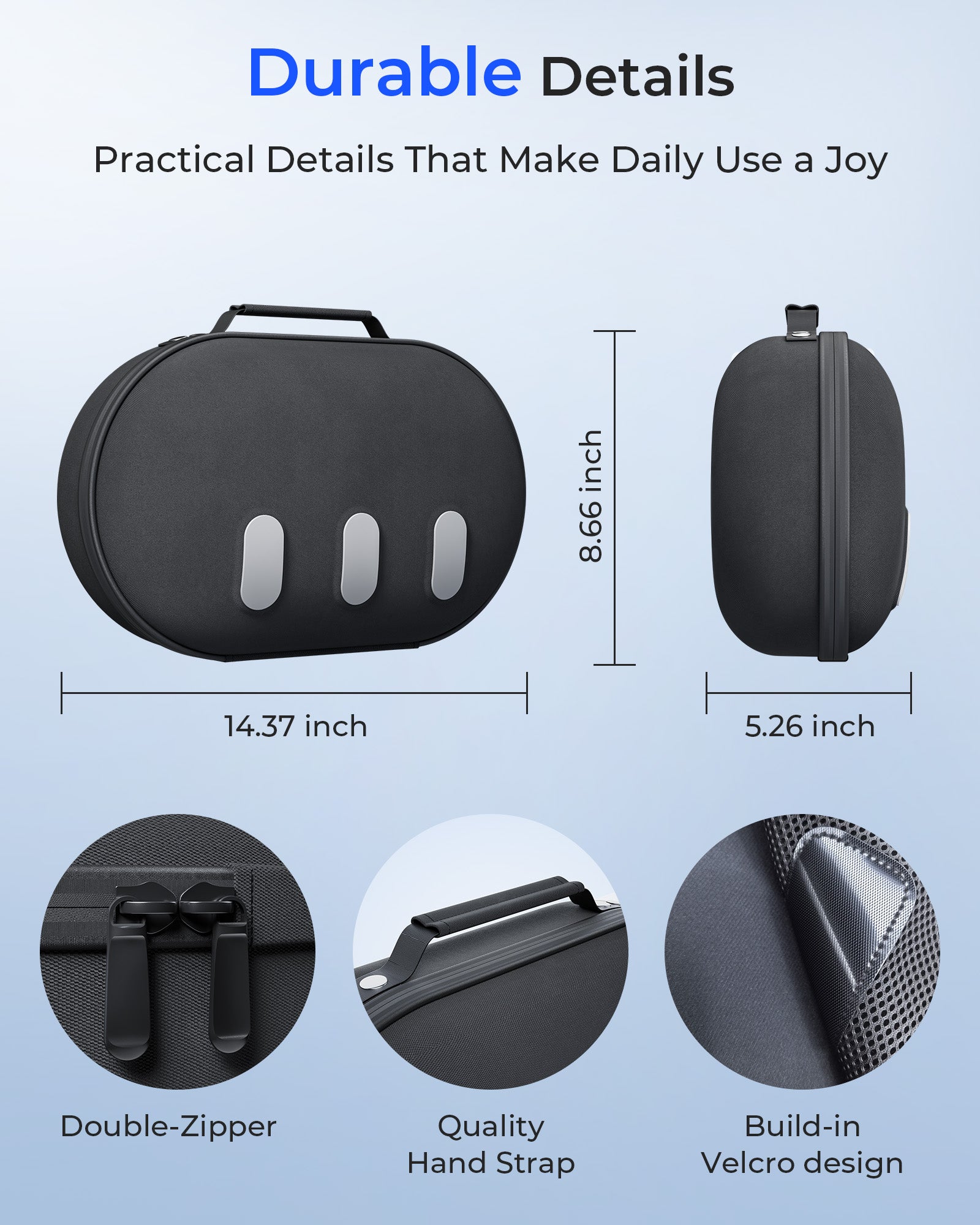 Aubika Hard Carrying Case for Oculus Quest 3/Quest 2/Quest Pro